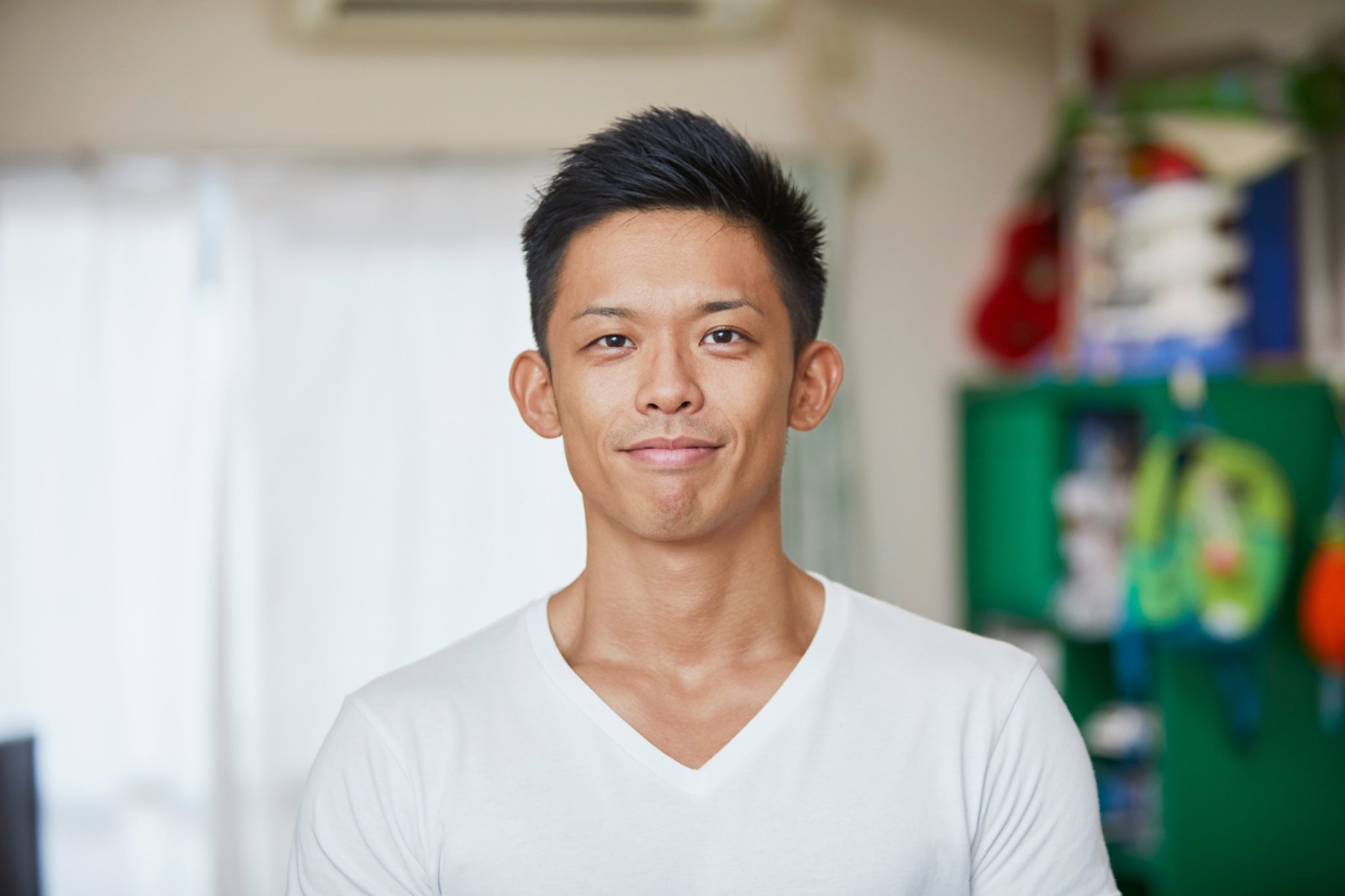 健康的で爽やかな男性